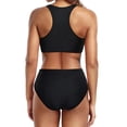 thumbnail image 3 of Bathing Suits for Women Two Piece Swimsuit for Women Women High Waisted Bikini Push Up Two Piece Swimsuits, 3 of 7