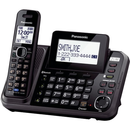 Panasonic KX-TG9541B DECT 6.0 1.90 GHz Cordless Phone, Black