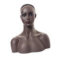 thumbnail image 4 of FITYLE Female Mannequin Head Display Model Makeup Realistic for Eyeglasses Hat Shop Black, 4 of 10
