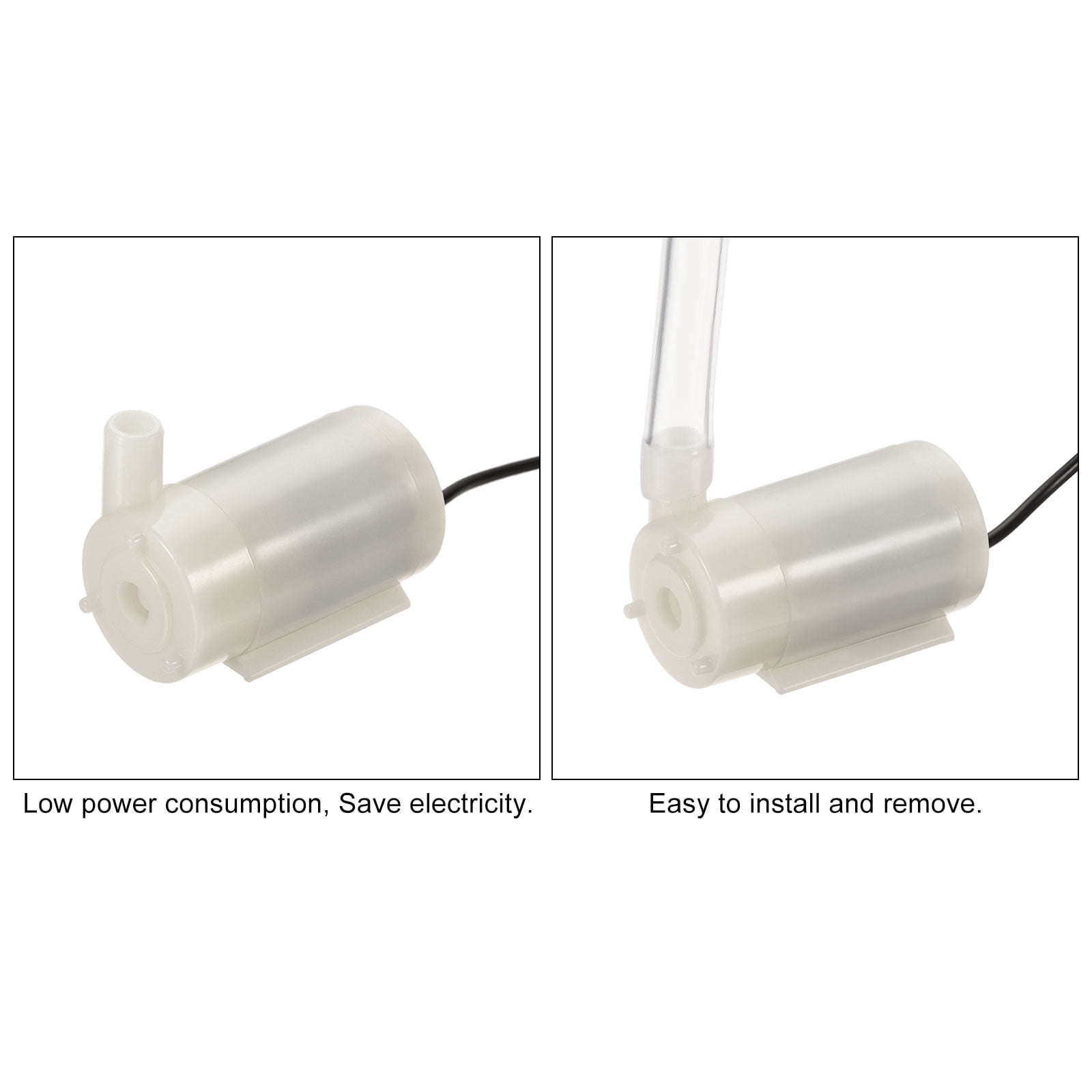 Uxcell DC 3V Horizontal Style with Clear Vinyl Tube Micro Submersible Water Pump