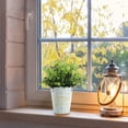 thumbnail image 2 of TRAILKICKER Artificial Sunflowers Pot, Silky Artificial Flower Daisy Metal Pot Bonsai, Artificial Flowers in Metal Potted, Artificial Daisy Bouquet for Stage Garden Wedding Windowsill Decor, 2 of 5