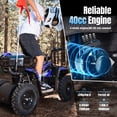 thumbnail image 4 of 40 cc Trail Blazer Ride-On Buggy,4 Stroke Dual-Speed Off-road 4-Wheeler, Key-Lock Safe & 10-15mph, Front & Rear Shocks and Knobby Tires for Grass, Dirt and Gravel,BLUE, 4 of 9