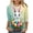 XQR1-Green, variant on VKOYWKM Easter Shirts for Women Cute Bunny Rabbit Eggs Graphic Tees Casual 3/4 Length Sleeve Women Tops Loose Fit Crew Neck Easter Tshirts