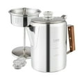 thumbnail image 1 of Coffee Percolators Stovetop for Camping, Percolator Coffee Pot Stainless Steel Coffee Maker Camping Outdoors 9 Cup, 1 of 5