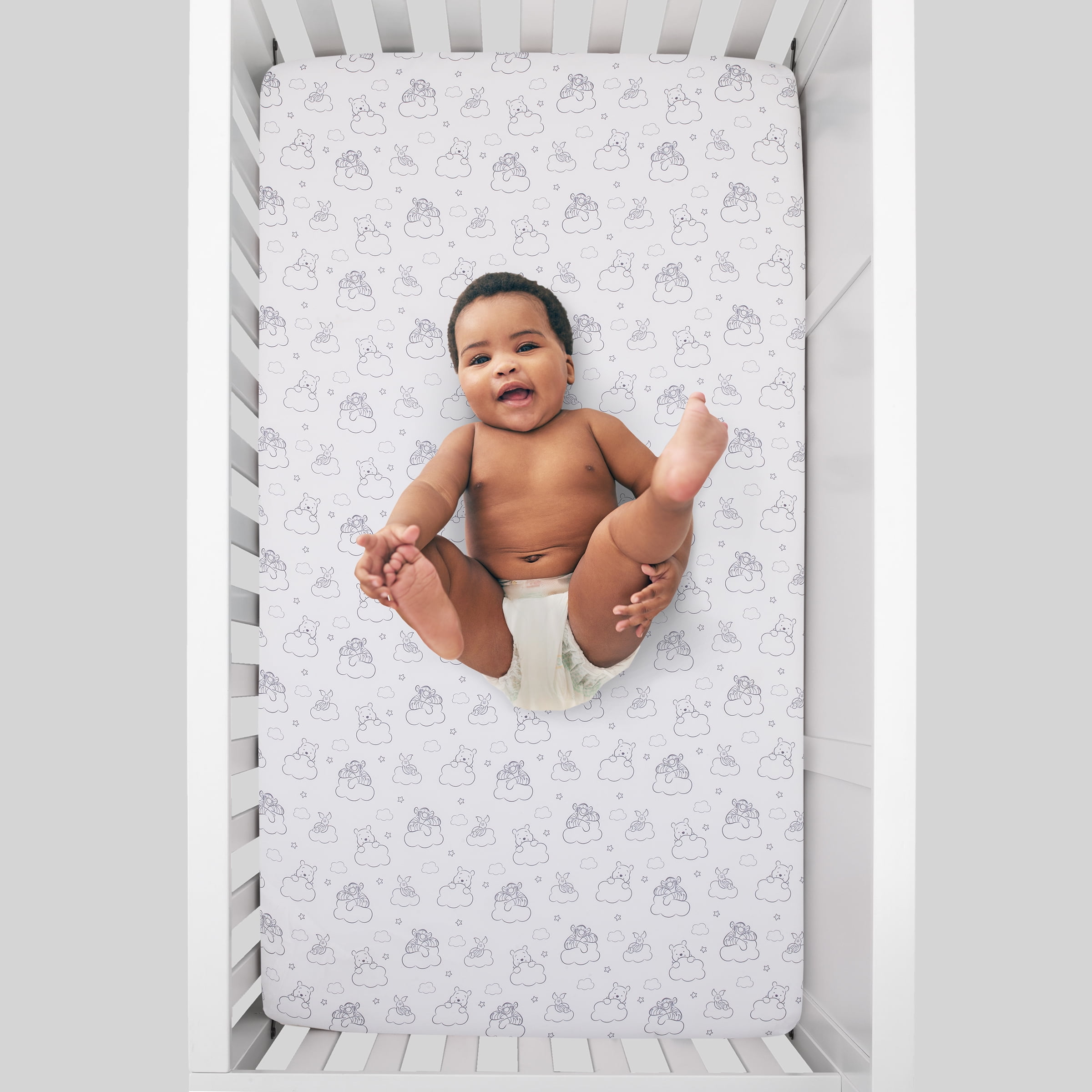 Disney Winnie the Pooh Hello Sunshine Nursery Fitted Crib Sheet