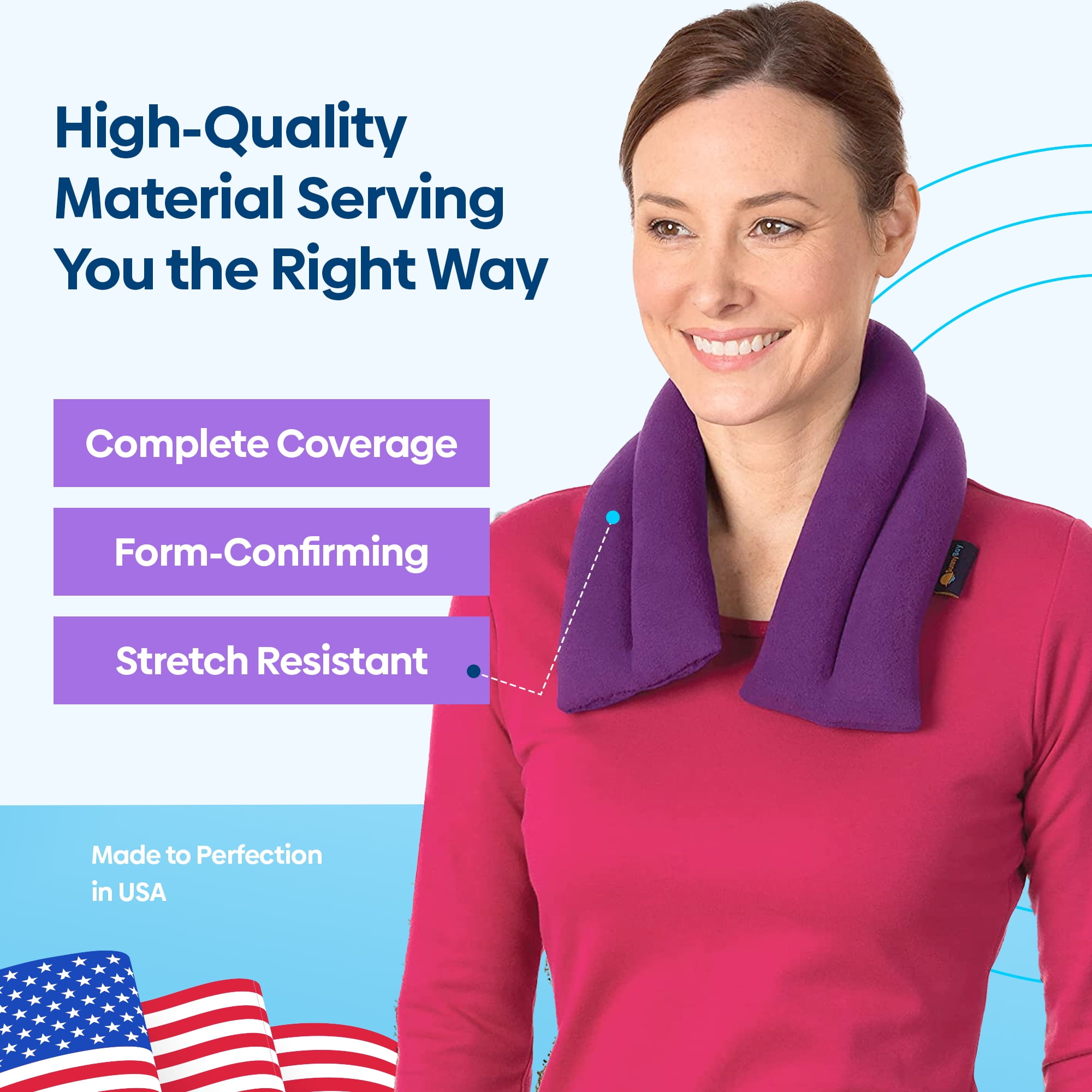 Lavender neck wrap microwavable heating pad Clearance