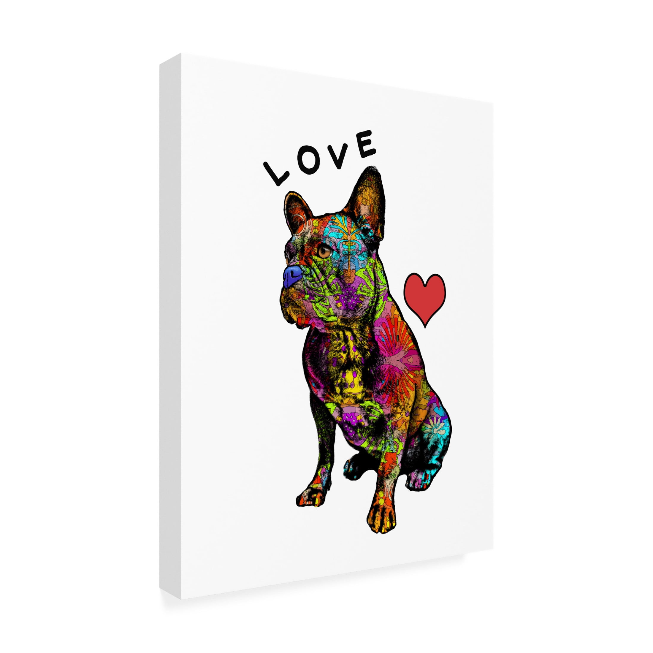 Canvas Wall Art - Dean Russo 'Love French' Wall Art for Living Room, Bedroom, or Office Décor by Trademark Fine Art - 24 x 32 Inches