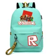 thumbnail image 1 of Roblox-mochila con estampado de dibujos animados para hombre y mujer, morral con estampado de Anime para ordenador portátil, tendencia de moda, ideal para regalo de Navidad, 1 of 5