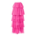thumbnail image 6 of EHRWE Skirts For Women Tutu Maxi Skirt A Line Elastic Waist Layered Long Skirt Rave Party Puplum Skirt Mesh Skirt For Carnival Festival Party, 6 of 6