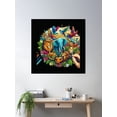 thumbnail image 2 of Animal Symphony Poster Wall Art, Modern Wall Decor For Living Room Bedroom, 30x30 UNFRAMED, 2 of 3
