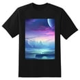 thumbnail image 2 of Plus Size Shirt for Women Black Tops for Women Short Sleeves Shirt for Women Sky In The Crystal T Shirt Crewneck Shirt for Women XL, 2 of 5
