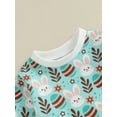 thumbnail image 5 of Newborn Baby Easter Clothes BunnyEgg Print Long Sleeve Sweatshirt with Long Pants 2Pcs Outfit, 5 of 9