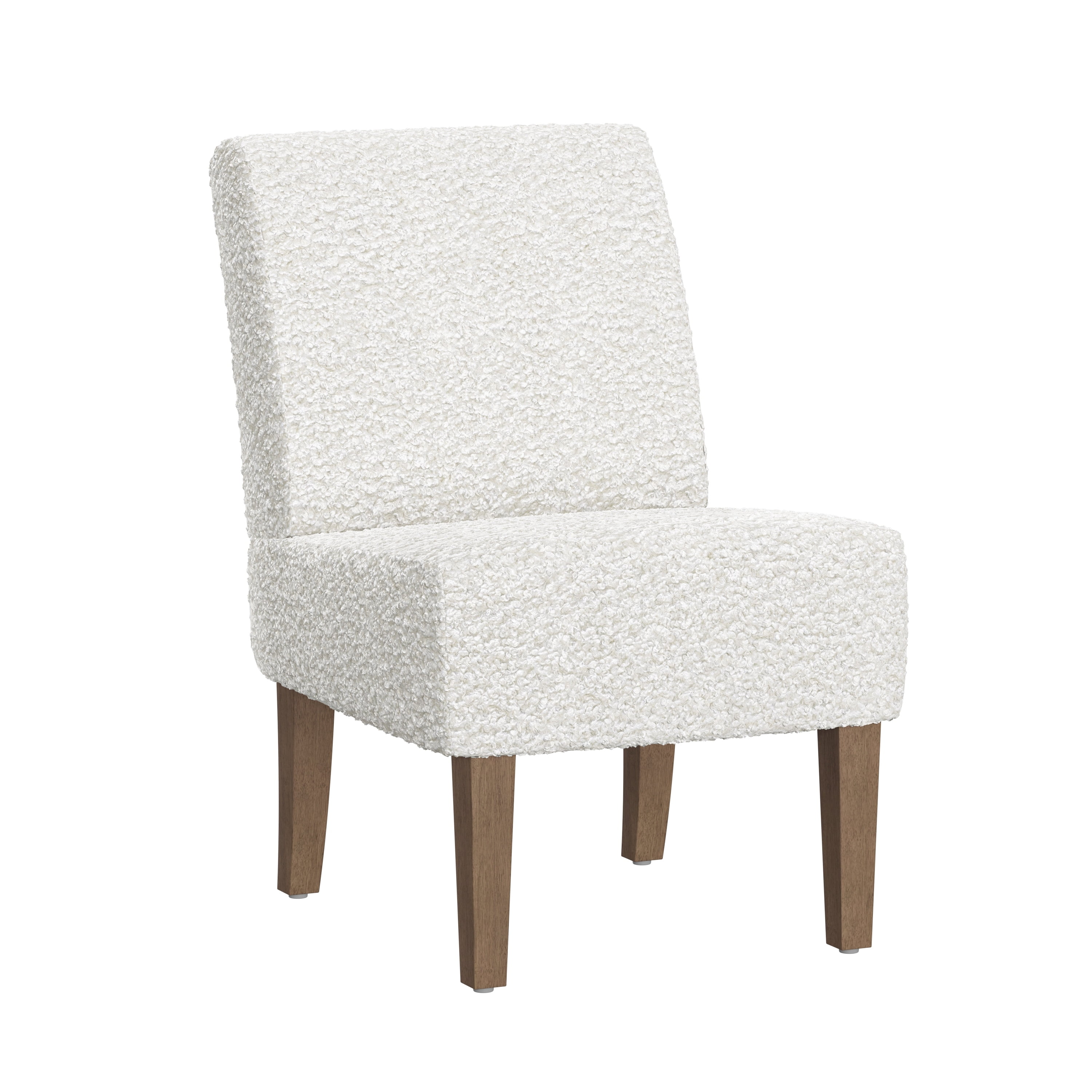 HH2Home Brook Hill Upholstered Accent Chair, White