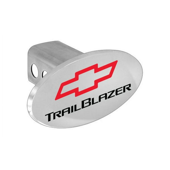 Chevy TraiLBlazer Metal Trailer Hitch Cover Plug With Red Chevrolet Bowtie