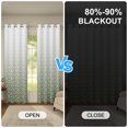 thumbnail image 3 of Ombre Damask Blackout Curtains,Thermal Insulated Grommet Window Drapes,Set of 2,42x63 Inch,Olive Green, 3 of 6