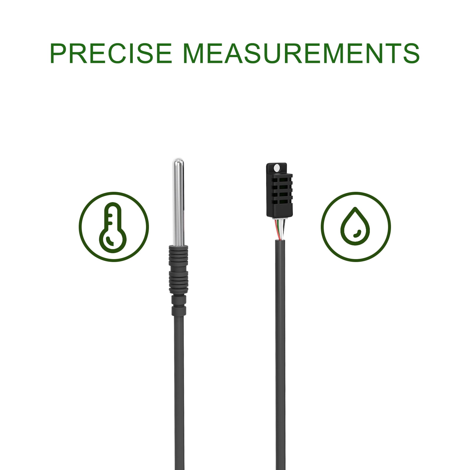 SENSTREE 10A Dual Probe Temperature & Humidity Controller, Independent Sensors for Precise Temperature and Humidity Control, Compatible with Humidifiers, Dehumidifiers, Heating & Cooling Systems