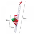 thumbnail image 2 of Electric Climbing Ladder Rope Santa Claus Doll Christmas Figurine Ornament Santa Climbing Ladder to Tree, 2 of 2