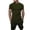 Green 2, variant on AJZIOJIRO Men's Summer Casual T-Shirts Shorts Set Short Sleeve Cotton Shirt Tops Pants Set M-3XL
