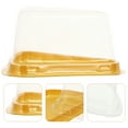 thumbnail image 5 of Aloha 100pcs Transparent Triangle Mousse Cake Boxes Single Cupcake Container, 5 of 7