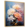 thumbnail image 2 of Designart "Mums In Transparent Detail II" Mums Floater Framed Wall Art Living Room, 2 of 5