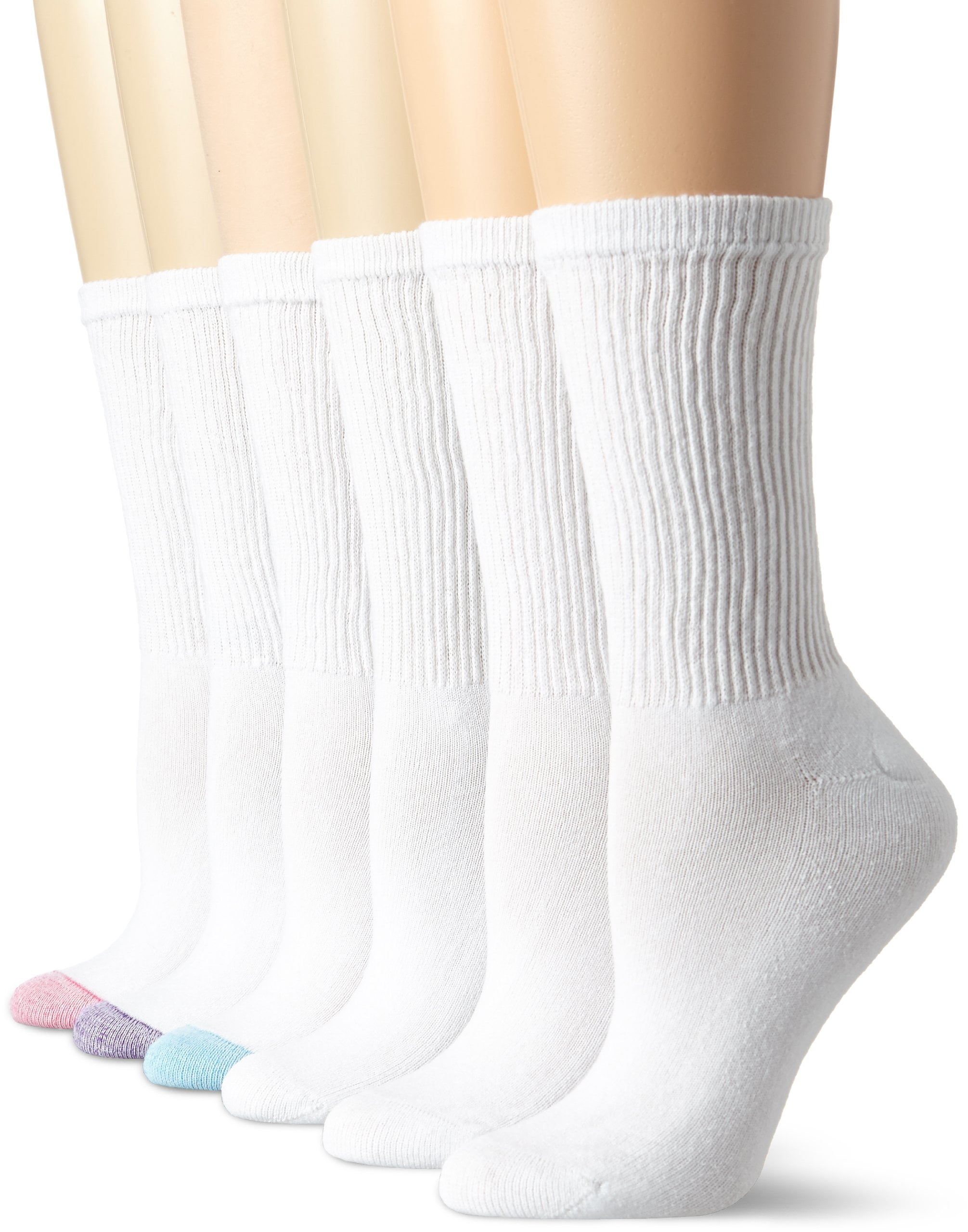 Ladies Socks Crew 6 Pack