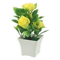 thumbnail image 4 of Beautiful Artificial Flowers In Pot Bouquet For Wedding Balcony Home Decoration Yellow Smile Home, 4 of 7