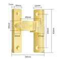 thumbnail image 4 of SPRING Door Lock Bolt Sliding 5 Color Option Accessories Door Buckle Replacement Zinc Alloy Complicated Procedures Sliding gold, 4 of 9