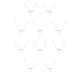 thumbnail image 3 of Jumpingount Collar de amistad Único Ajustable Cómodo Ins Colorfast Duradero Superficie lisa Accesorio de moda Aries Plata Aries Plata 10piezas Jumpingount CBP198520, 3 of 5
