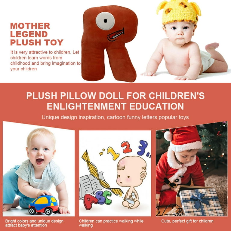 Alphabet Lore Plush Doll Soft Alphabet Lore Stuffed Dolls Educational Letter  Toys for Kids,A 