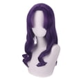 thumbnail image 1 of Peluca para cosplay anime, larga y ondulada, color morado, resistente al calor, 55 cm, 1 of 1