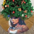thumbnail image 3 of Falda para árbol de Navidad TA-Yi-Or, suave y divertida, collar para árbol de Navidad, decoración navideña de estilo rústico, 30", 3 of 4
