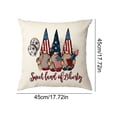 thumbnail image 3 of Funda de almohada del Día de la Independencia | Diseño de letras de la bandera estadounidense | Estuche de cojín de lino patriótico de EE. UU. para sofá de oficina | Cuidado fácil | Decoración del, 3 of 6