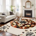 thumbnail image 2 of 5'x7' Area Rugs, Boho Ethnic Indoor Outdoor Area Rug for Living Room Bedroom, Modern Abstract Geometric Art Washable Bathroom Rugs Kitchen Floor Carpet Mats Home Decor Aesthetic, 2 of 8