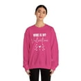 thumbnail image 4 of Funny Wine is my Valentine Sweatshirt For Women, Anti Valentines Day, 4 of 4