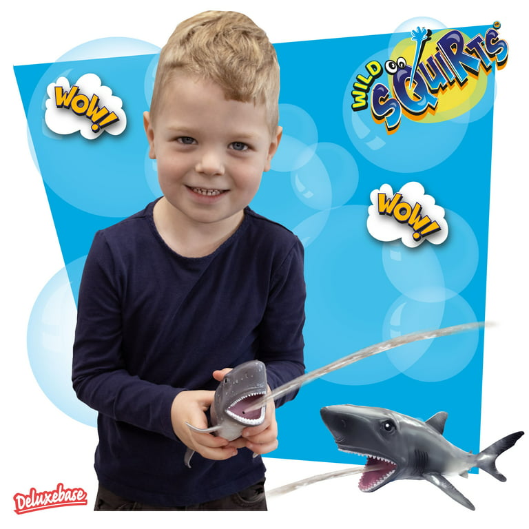 Deluxebase Shark Bath Squirt Toy from Animal Squirts Ideal for Water Play, Great Bath Toys for Kids.