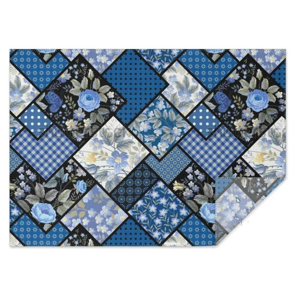 Pioneer Flower Rectangle Tablecloth 60"x84",Waterproof Polyester Rectangle Table Cloth, Wipeable Spillproof Polyester Tablecloth for Dining, Camping, Indoor and Outdoor