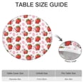 thumbnail image 6 of White Cow Strawberry Pattern Round Fitted Tablecloth with Elastic Edge,Dining Table Cover Waterproof,Outdoor Round Tablecloth for Camping,Dining,Indoor and Outdoor, 6 of 7