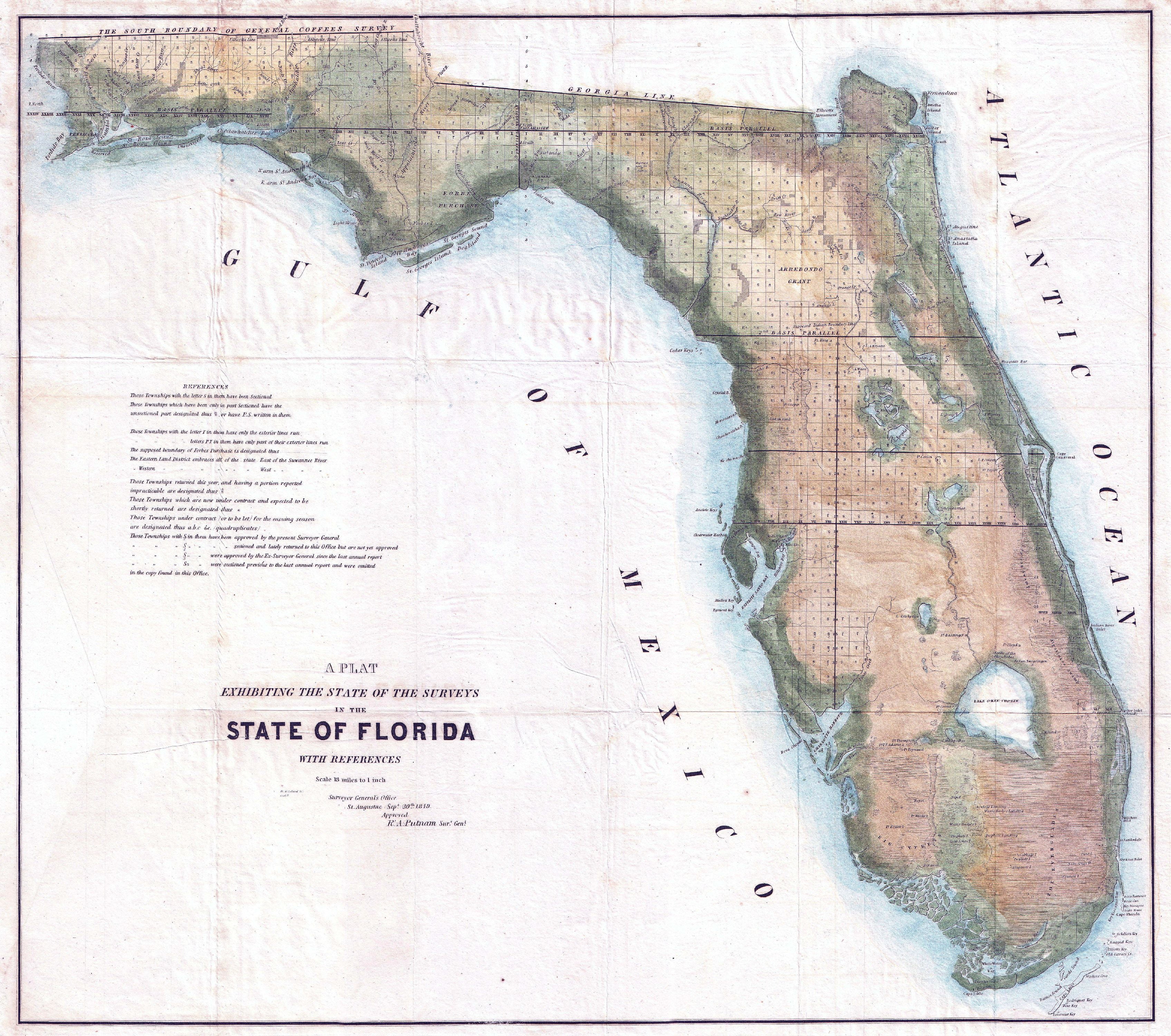Large Scale Map Of Florida