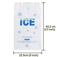 thumbnail image 4 of Bolsas de hielo de plástico Belinlen, paquete de 100 unidades, 2,27 kg, 22,9 x 43,2 cm, con drar, 4 of 4