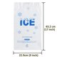 thumbnail image 4 of Bolsas de hielo de plástico Belinlen, paquete de 100 unidades, 2,27 kg, 22,9 x 43,2 cm, con drar, 4 of 4