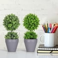 thumbnail image 5 of Realistic Artificial Potted Plants Dense Small Leaf Greenery Indoor Outdoor Decor for Home Office Garden Decoration Perfect Lifelike Green Plant Solution for Any Space Style A, 5 of 7
