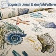 thumbnail image 4 of Conch King Quilt Set - Soft Microfiber Lightweight 3-Piece for All Season (1 Quilt, 2 Pillow Shams), 4 of 9