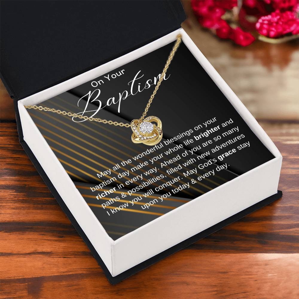 Baptism Gift, Baptism Gift Necklace, Adult Baptism Gift Necklace, Baptism Keepsake, LDS Gift, Baptism Jewelry, On Your Baptism Gift Necklace