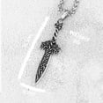 thumbnail image 4 of Scandinavian 316L Viking Stainless Steel Viking Sword Rune Pendant Men s Street Rock Jewelry Accessories Men s BFF Gifts, 4 of 4
