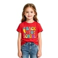 thumbnail image 3 of Ruiwill Back To School Shirts For Girls Short Sleeve Crew Neck Summer Cute Girls Clothes Back To School Letter Print Kids Tops Size 10-11 Years, 3 of 3
