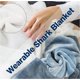 thumbnail image 5 of Shark Blanket Adult, Shark Blanket Super Soft Cozy Flannel Hoodie, Shark Wearable Blanket, Shark Blanket Hoodie Sleeping Bag, 5 of 5