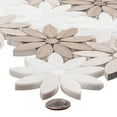 thumbnail image 4 of Fresh Vloom Brown Floral Pattern Polished Glass Mosaic Wall and Floor Tile, 4 of 8