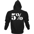 thumbnail image 2 of 5% Nutrition Rich Piana Kill It Zip Up Mens Hoodie, Long Sleeve Sweatshirt, Workout & Casual Clothes, 2 of 5