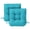 Aqua Blue, variant on Tufted Wicker U-Shape Cushions Set of 2 ,Water and Fade-Resistant Performance Fabric , Outdoor Seat Cushions for Patio Furniture,19” x 19”(2 count)