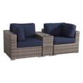 thumbnail image 5 of Living Source International 3-Piece Wicker and  Patio Set in Gray/Blue, 5 of 5
